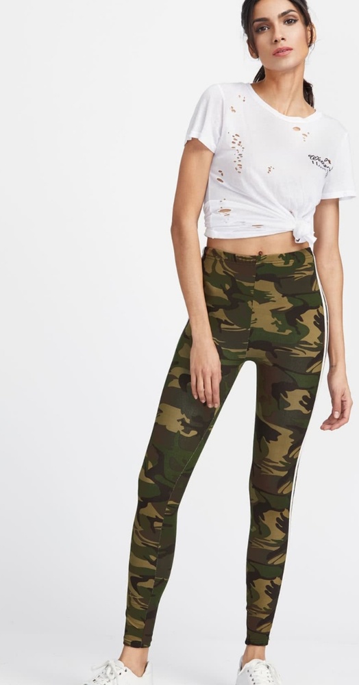 Camo Print Leggings - Picture 3 of 4
